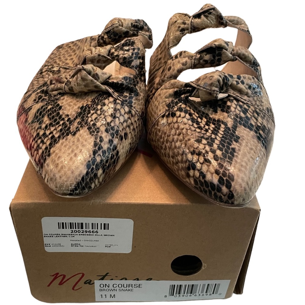 Matisse On Course Snakeskin Embossed Mule